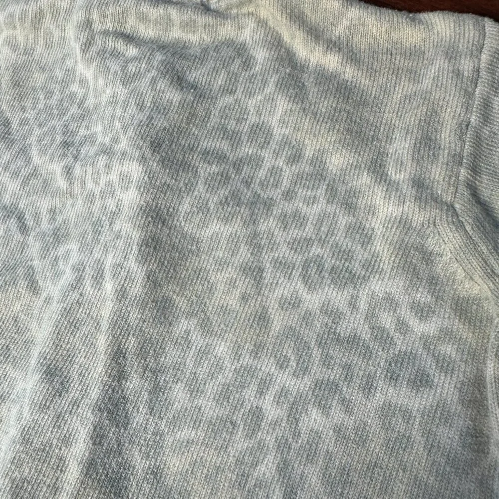 VINTAGE BABY GAP Leopard Cheetah Print Cardigan Sweater Size 12-24 Months